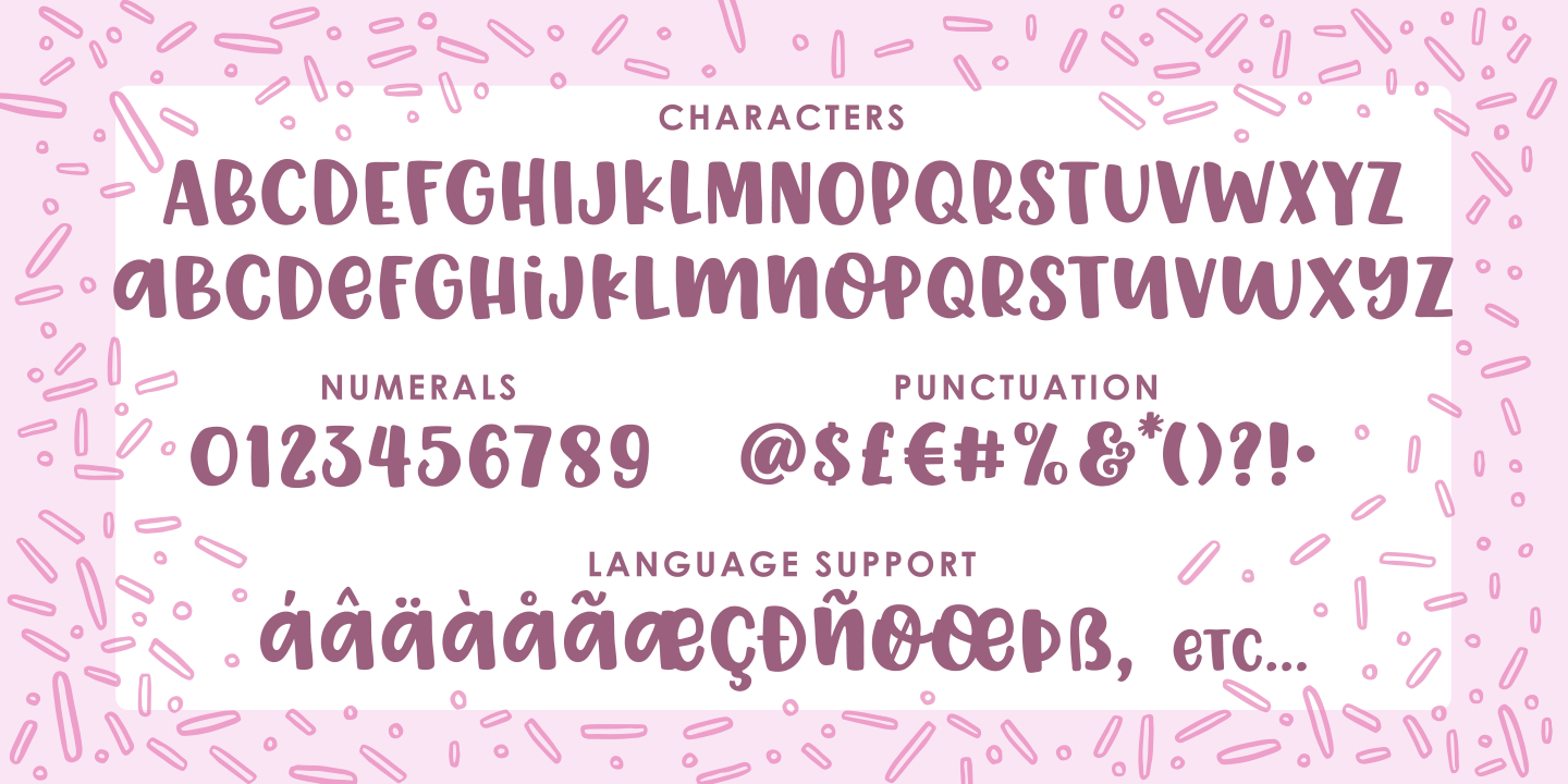 Example font Donut Derby #2